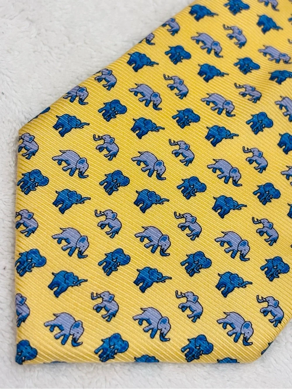 Brand New Happy Elephants Tie By Firenze - 3 3/4 Inches Wide